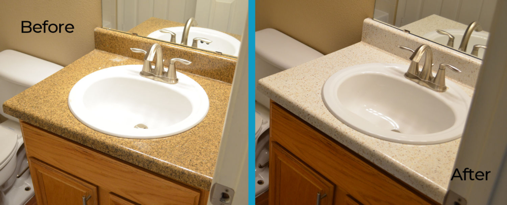 Vanity Refinishing - Vanity Countertop Refinishing - Prestige Refinishing